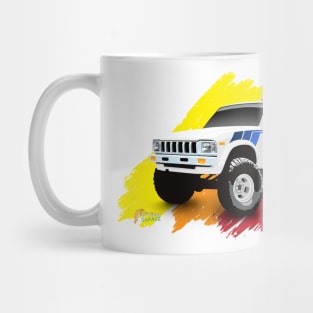 Toyota 1982 4x4 SR5 Hilux Pickup Truck - Blue Stripes Mug